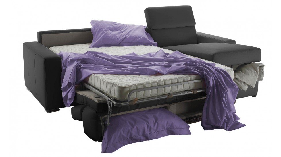 Achat canapé convertible en cuir pas cher proche de Tullins 38210 - Mister  Bed