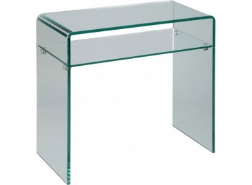 Petite console verre courbé 1 rayon