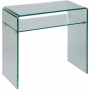 Petite console verre courbé 1 rayon