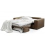 Canapé lit couchage 120 cm tissu beige